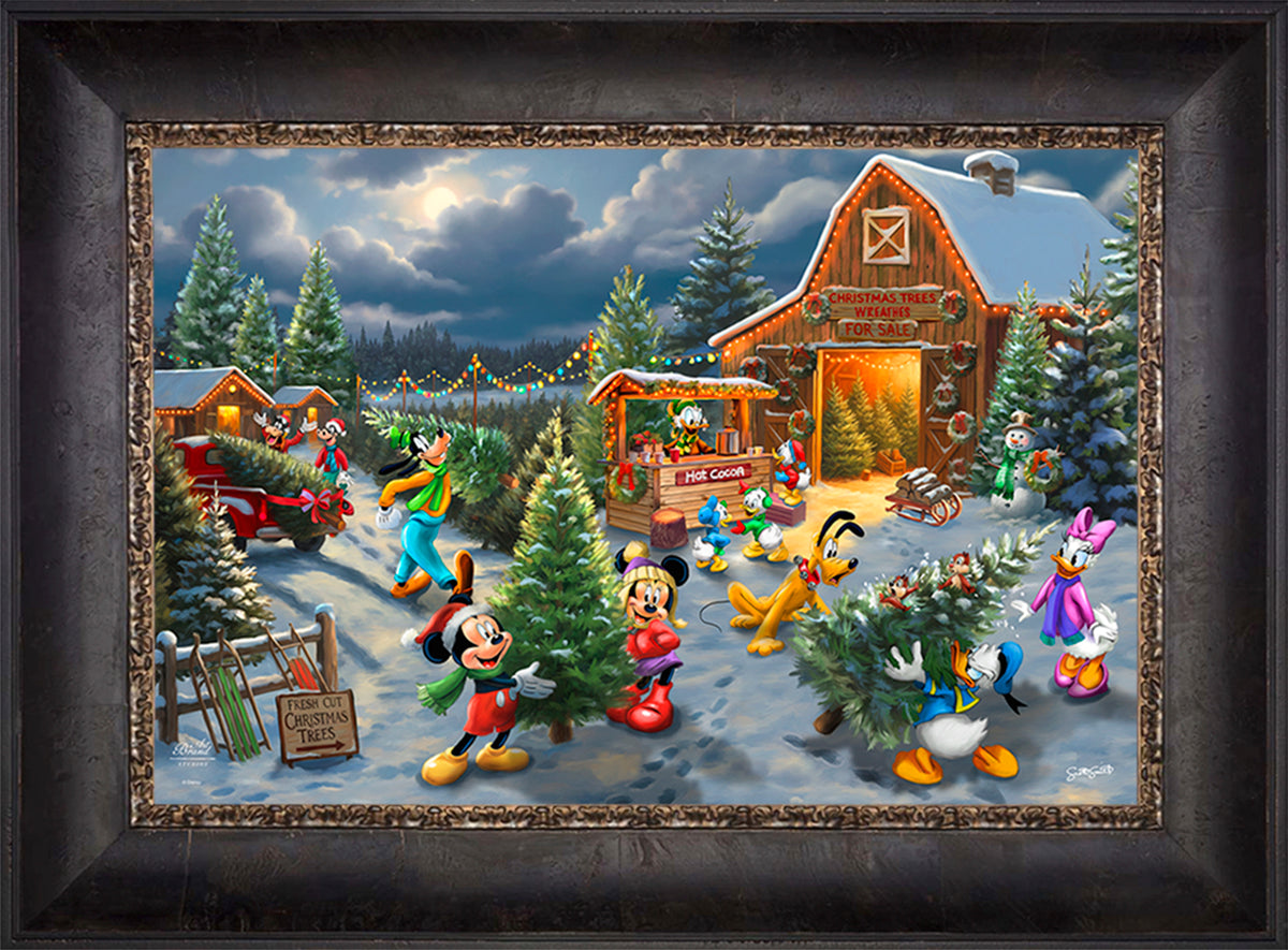 Disney's Mickey and Minnie's Christmas Tree Farm - Limited Edition Canvas