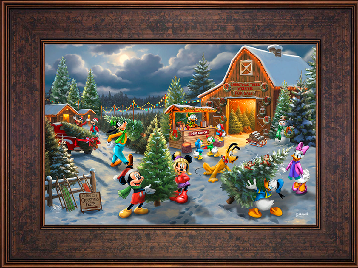 Disney's Mickey and Minnie's Christmas Tree Farm - Limited Edition Canvas
