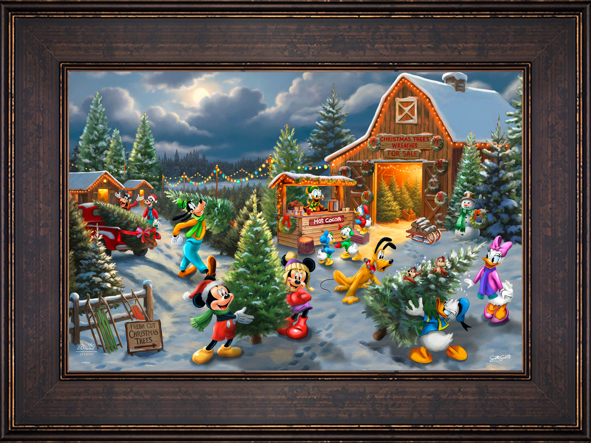 Disney's Mickey and Minnie's Christmas Tree Farm - Limited Edition Canvas