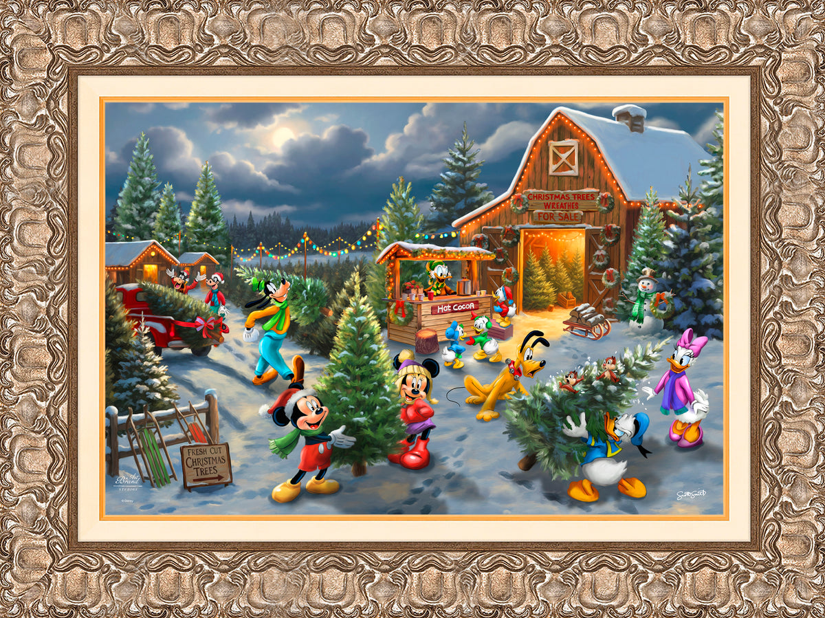 Disney's Mickey and Minnie's Christmas Tree Farm - Limited Edition Canvas