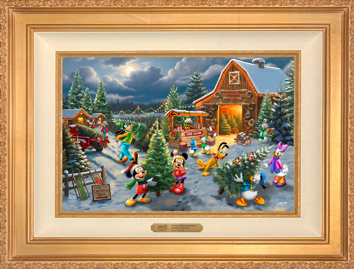 Disney's Mickey and Minnie's Christmas Tree Farm - Limited Edition Canvas