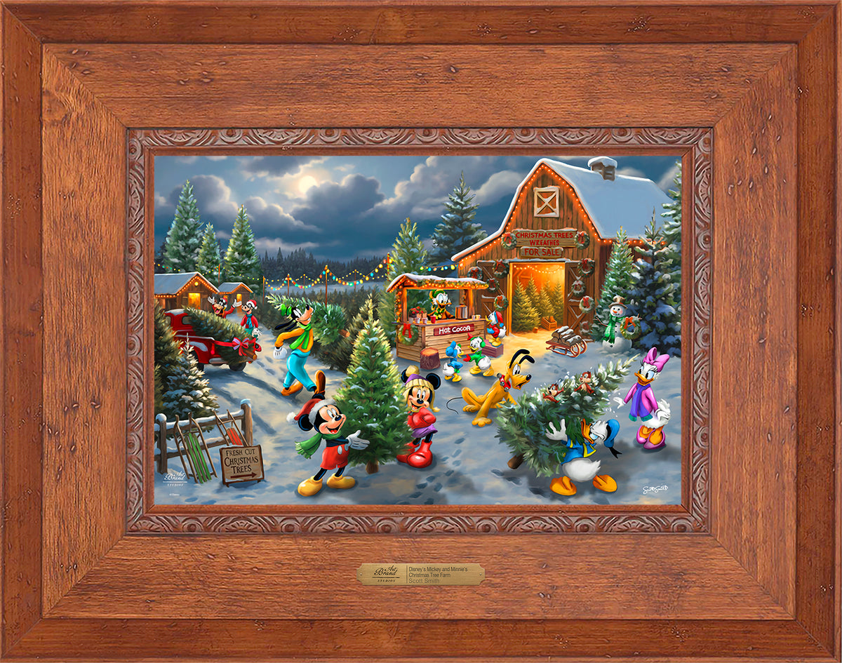 Disney's Mickey and Minnie's Christmas Tree Farm - Limited Edition Canvas