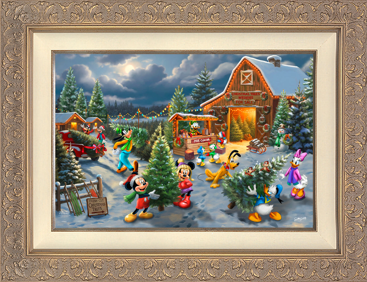 Disney's Mickey and Minnie's Christmas Tree Farm - Limited Edition Canvas