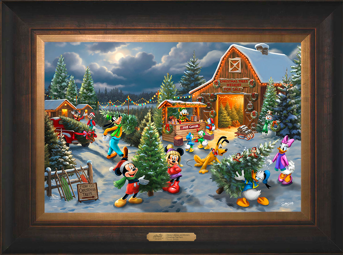 Disney's Mickey and Minnie's Christmas Tree Farm - Limited Edition Canvas