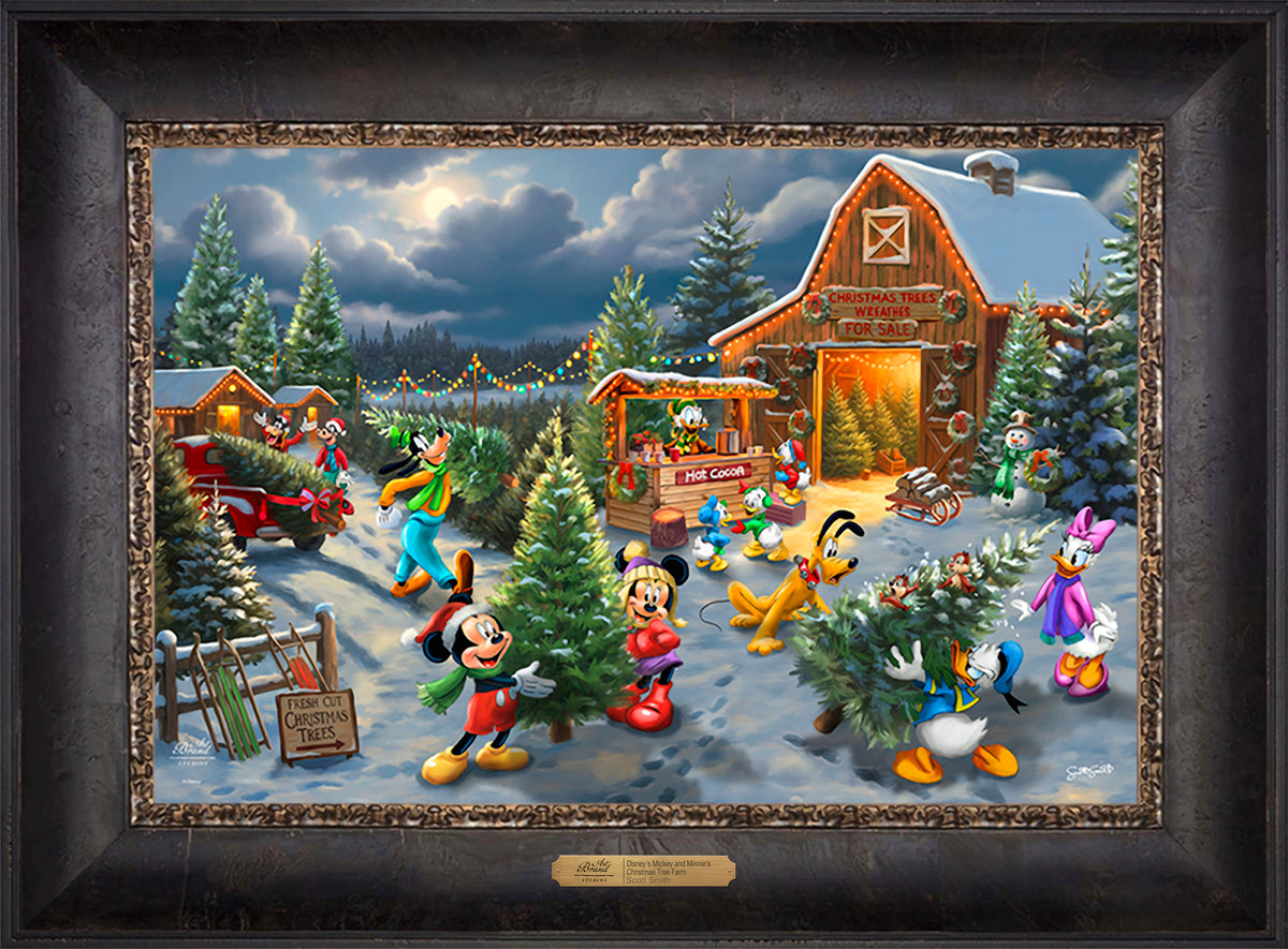 Disney's Mickey and Minnie's Christmas Tree Farm - Limited Edition Canvas