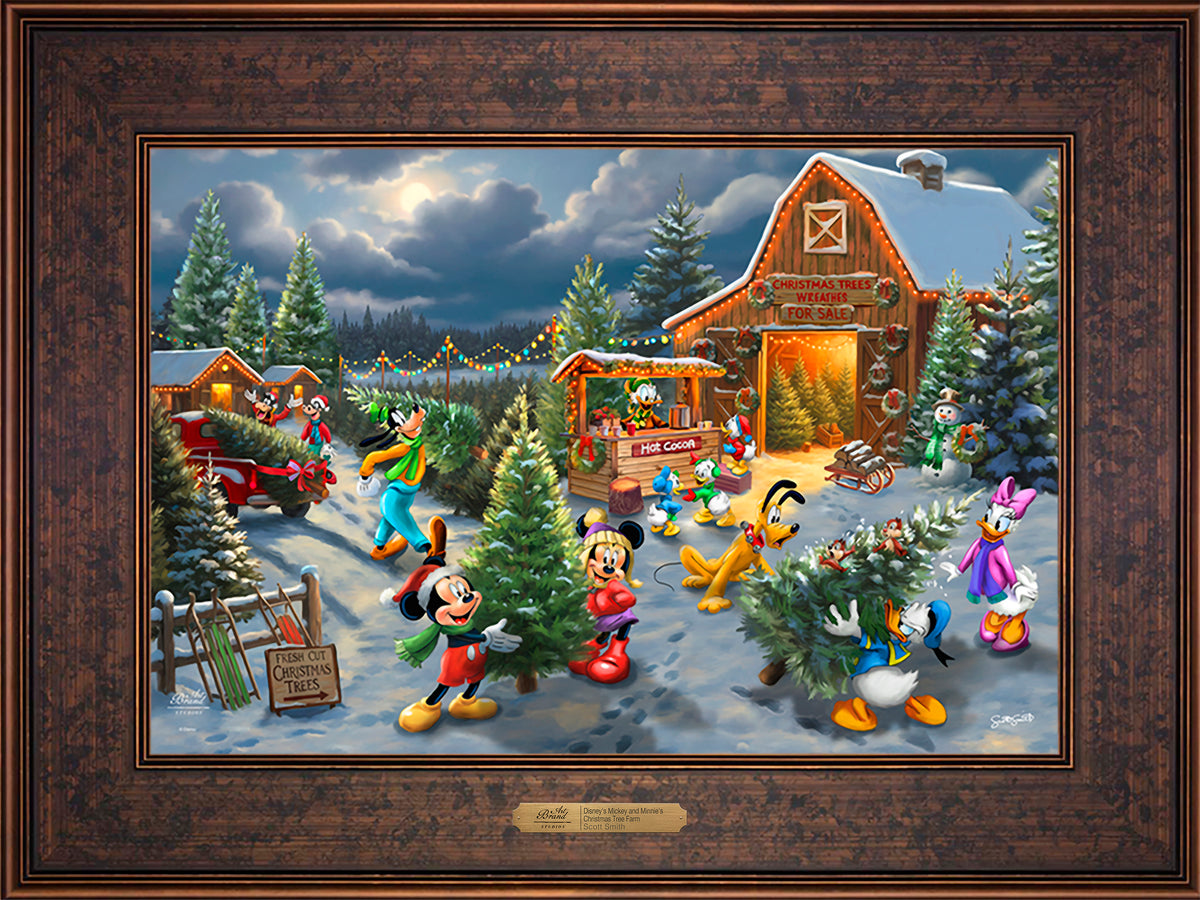 Disney's Mickey and Minnie's Christmas Tree Farm - Limited Edition Canvas