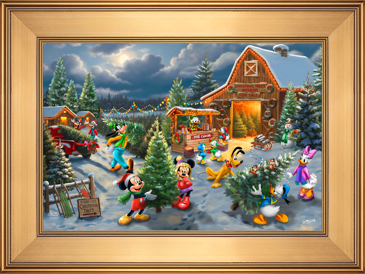 Disney's Mickey and Minnie's Christmas Tree Farm - Limited Edition Canvas
