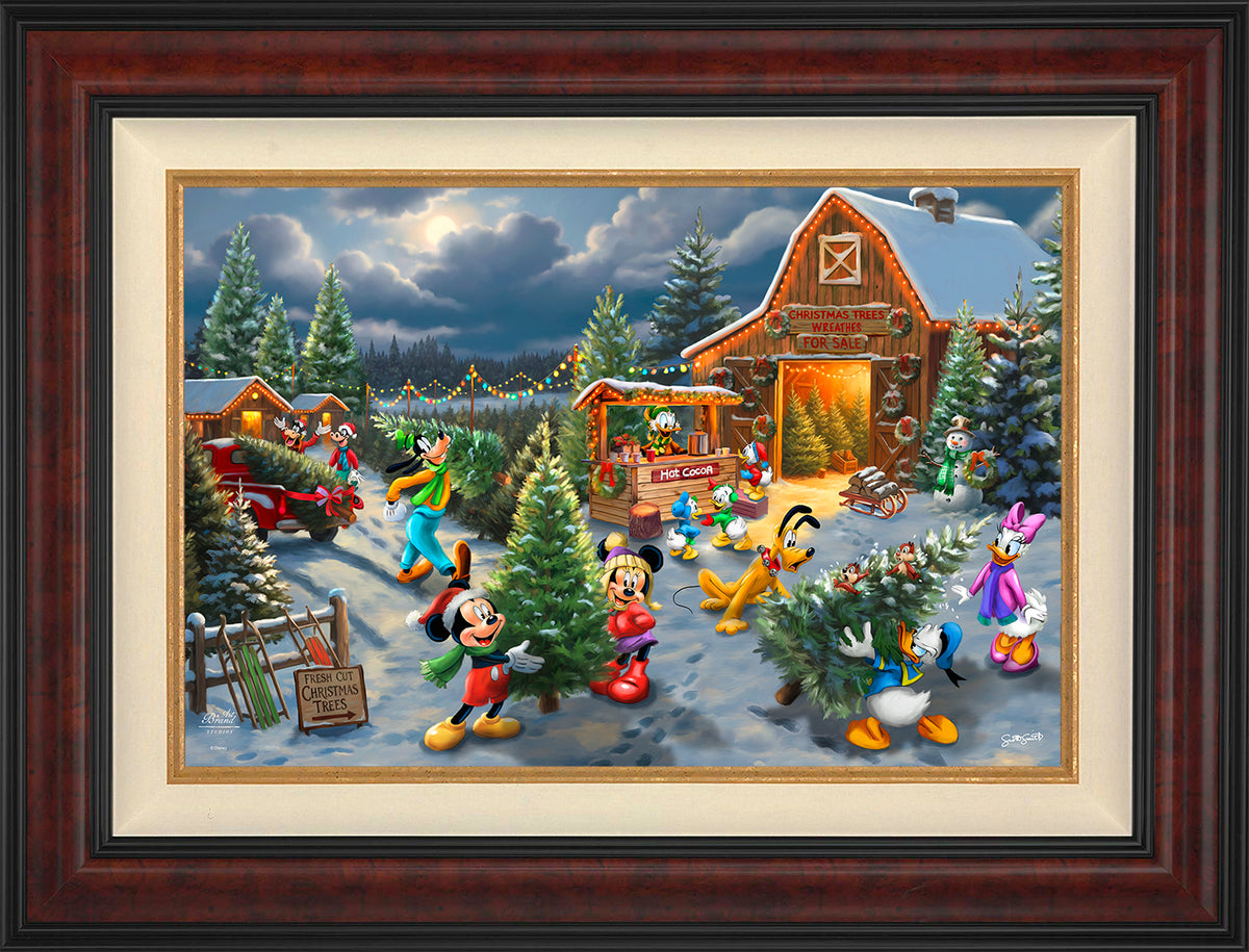Disney's Mickey and Minnie's Christmas Tree Farm - Limited Edition Canvas