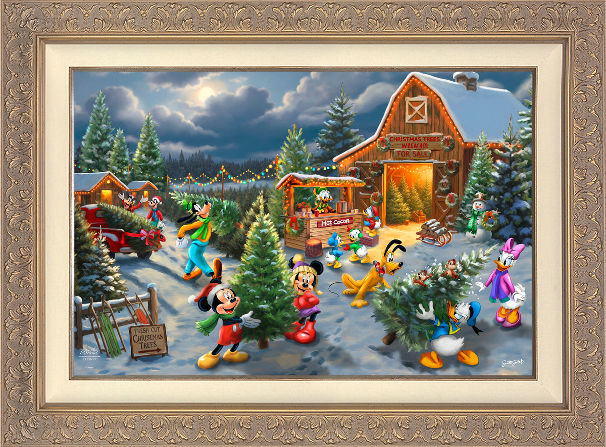 Disney's Mickey and Minnie's Christmas Tree Farm - Limited Edition Canvas