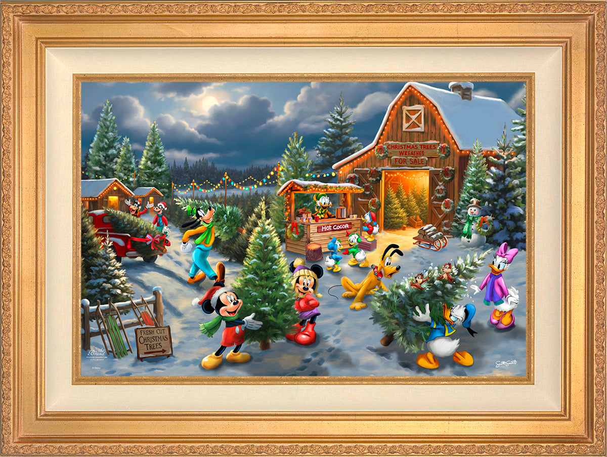Disney's Mickey and Minnie's Christmas Tree Farm - Limited Edition Canvas