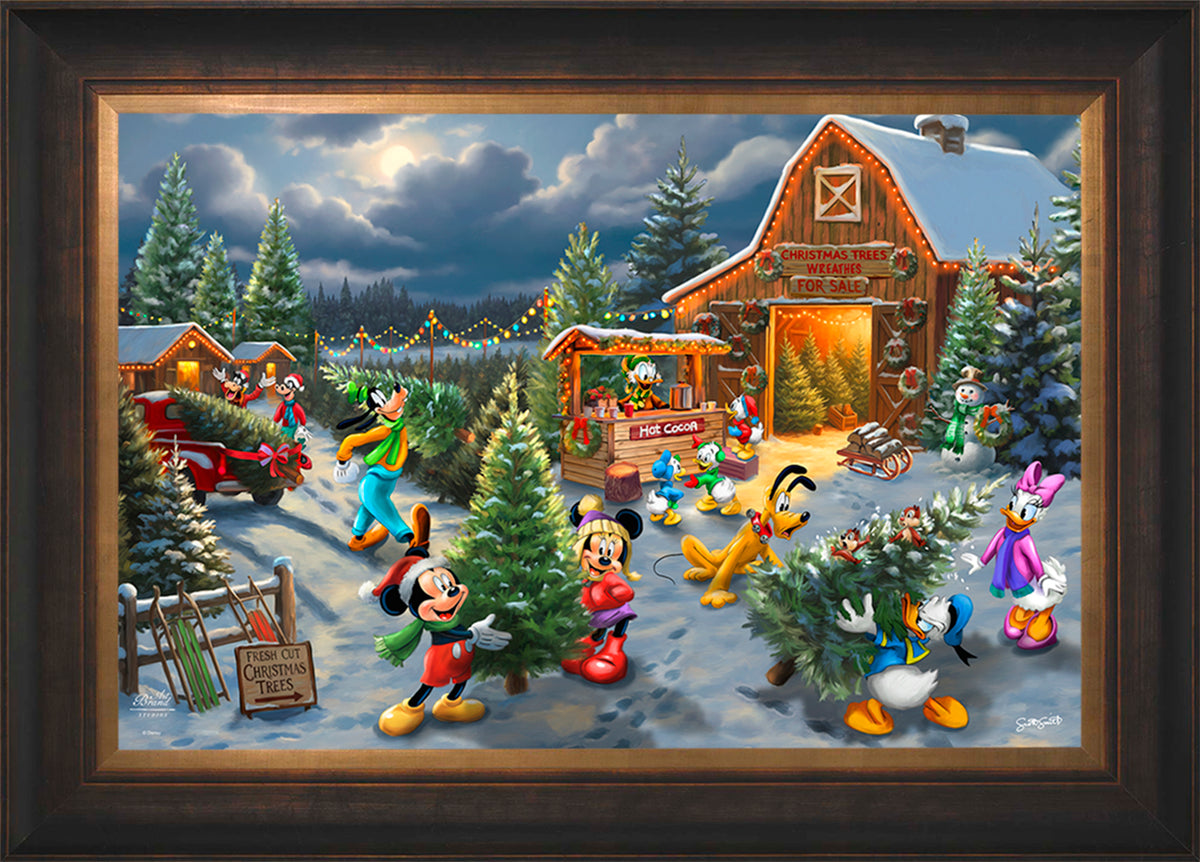 Disney's Mickey and Minnie's Christmas Tree Farm - Limited Edition Canvas