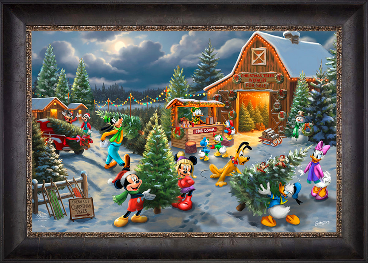 Disney's Mickey and Minnie's Christmas Tree Farm - Limited Edition Canvas