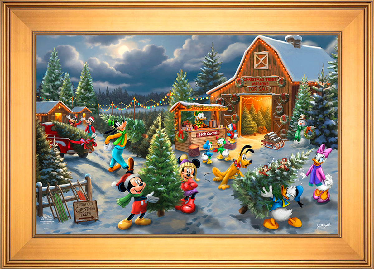 Disney's Mickey and Minnie's Christmas Tree Farm - Limited Edition Canvas