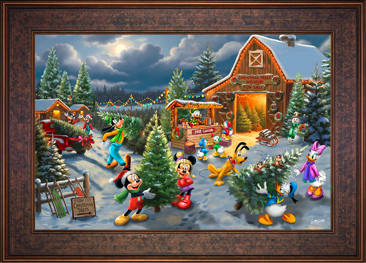 Disney's Mickey and Minnie's Christmas Tree Farm - Limited Edition Canvas