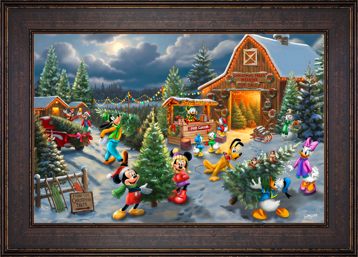 Disney's Mickey and Minnie's Christmas Tree Farm - Limited Edition Canvas