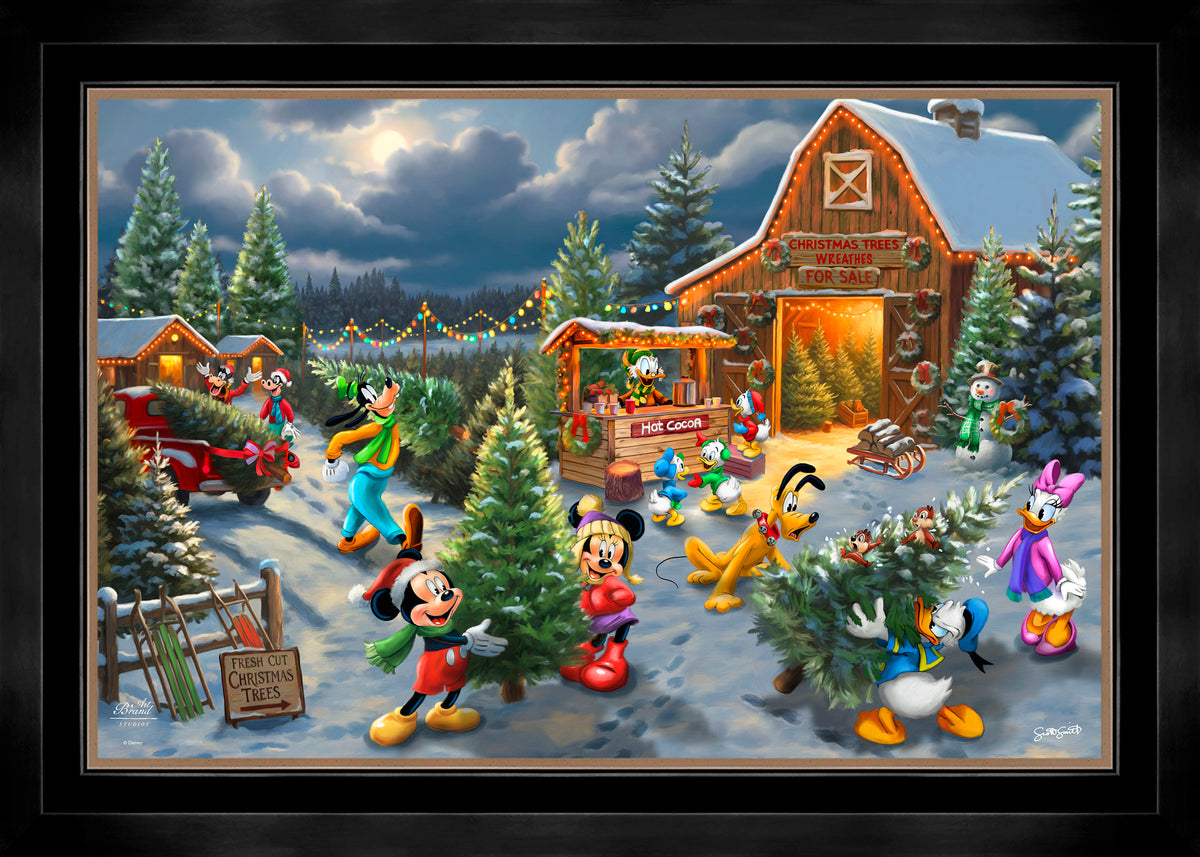 Disney's Mickey and Minnie's Christmas Tree Farm - Limited Edition Canvas