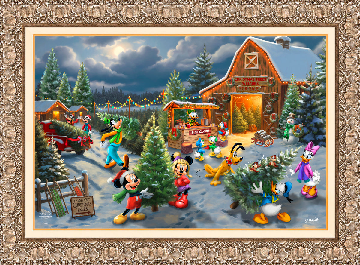 Disney's Mickey and Minnie's Christmas Tree Farm - Limited Edition Canvas