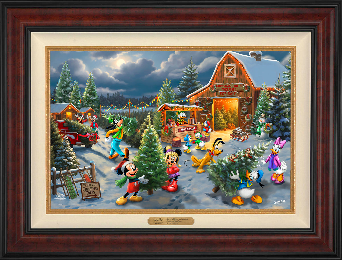 Disney's Mickey and Minnie's Christmas Tree Farm - Limited Edition Canvas