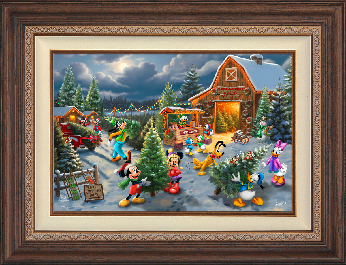Disney's Mickey and Minnie's Christmas Tree Farm - Limited Edition Canvas