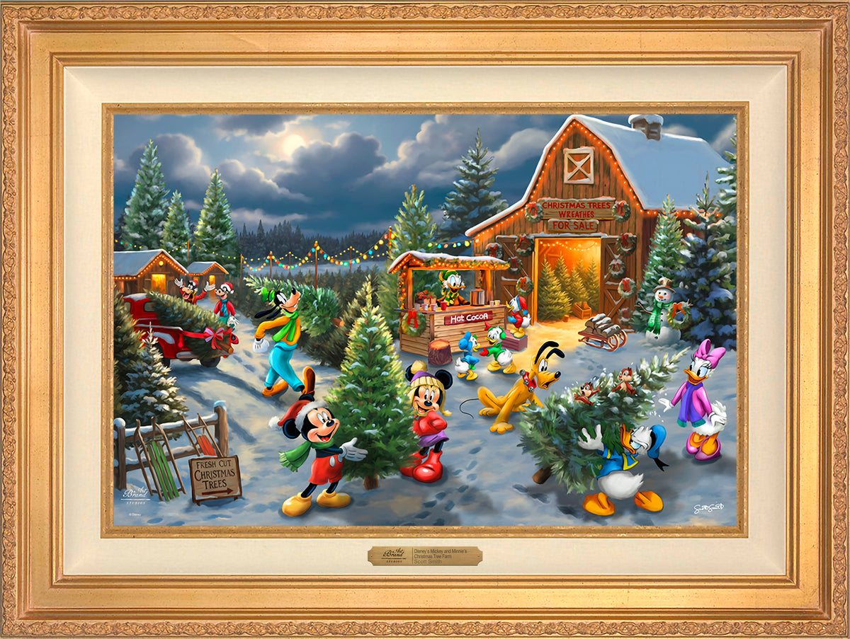 Disney's Mickey and Minnie's Christmas Tree Farm - Limited Edition Canvas