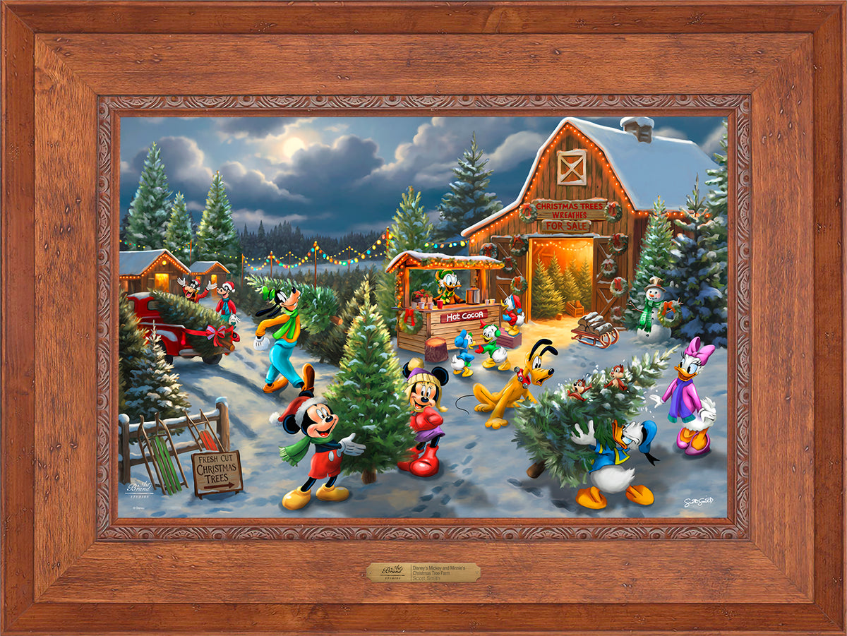 Disney's Mickey and Minnie's Christmas Tree Farm - Limited Edition Canvas