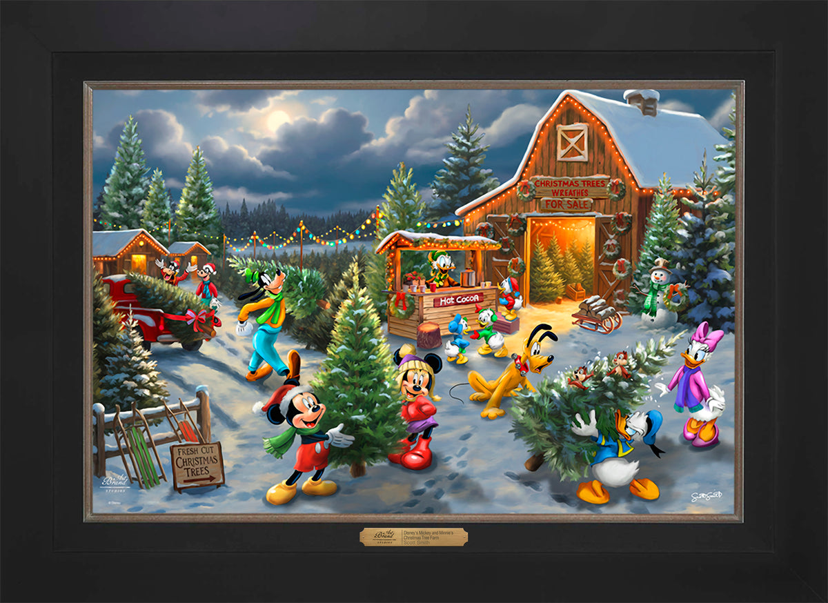 Disney's Mickey and Minnie's Christmas Tree Farm - Limited Edition Canvas