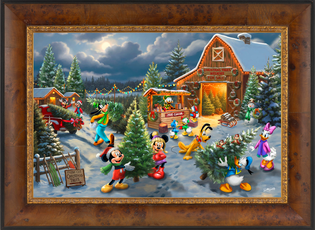 Disney's Mickey and Minnie's Christmas Tree Farm - Limited Edition Canvas