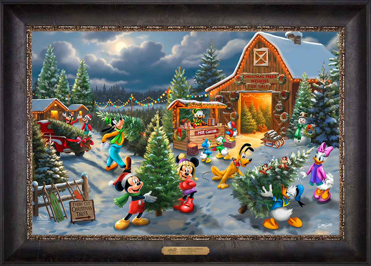 Disney's Mickey and Minnie's Christmas Tree Farm - Limited Edition Canvas
