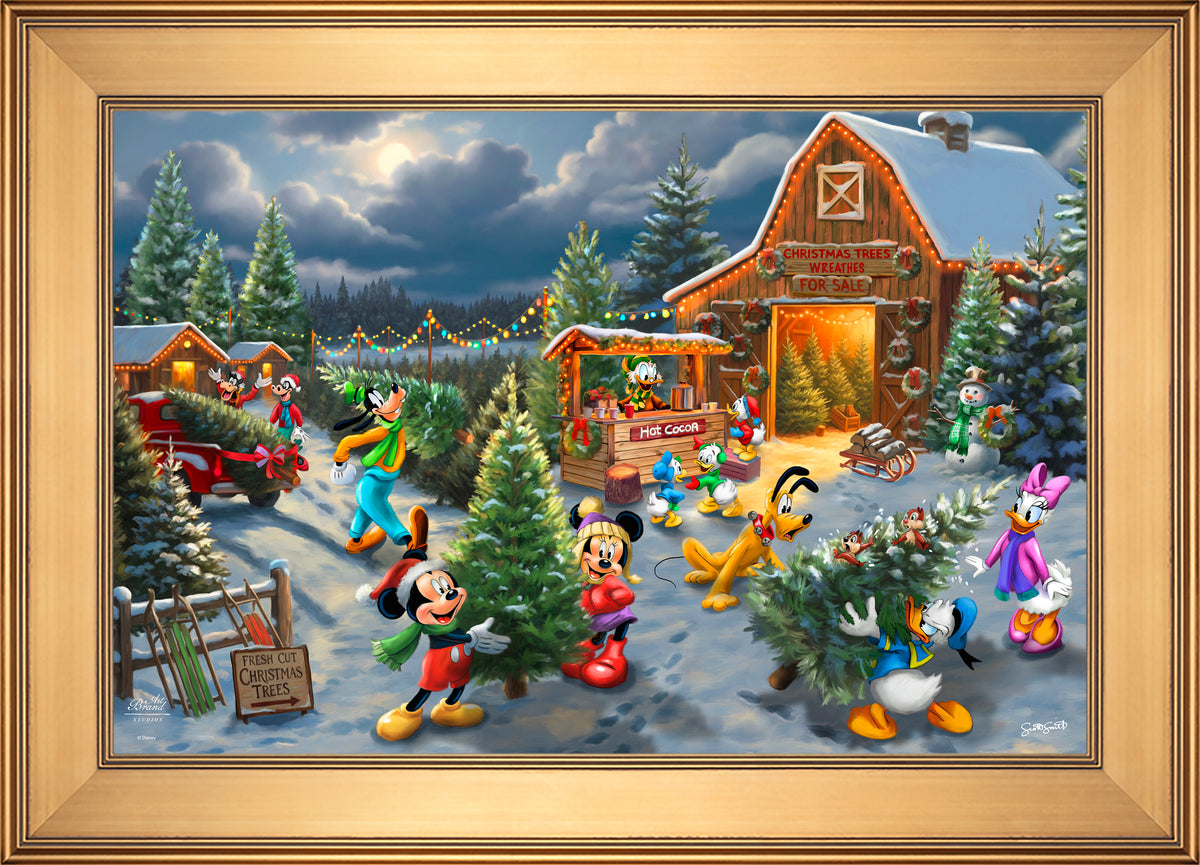 Disney's Mickey and Minnie's Christmas Tree Farm - Limited Edition Canvas