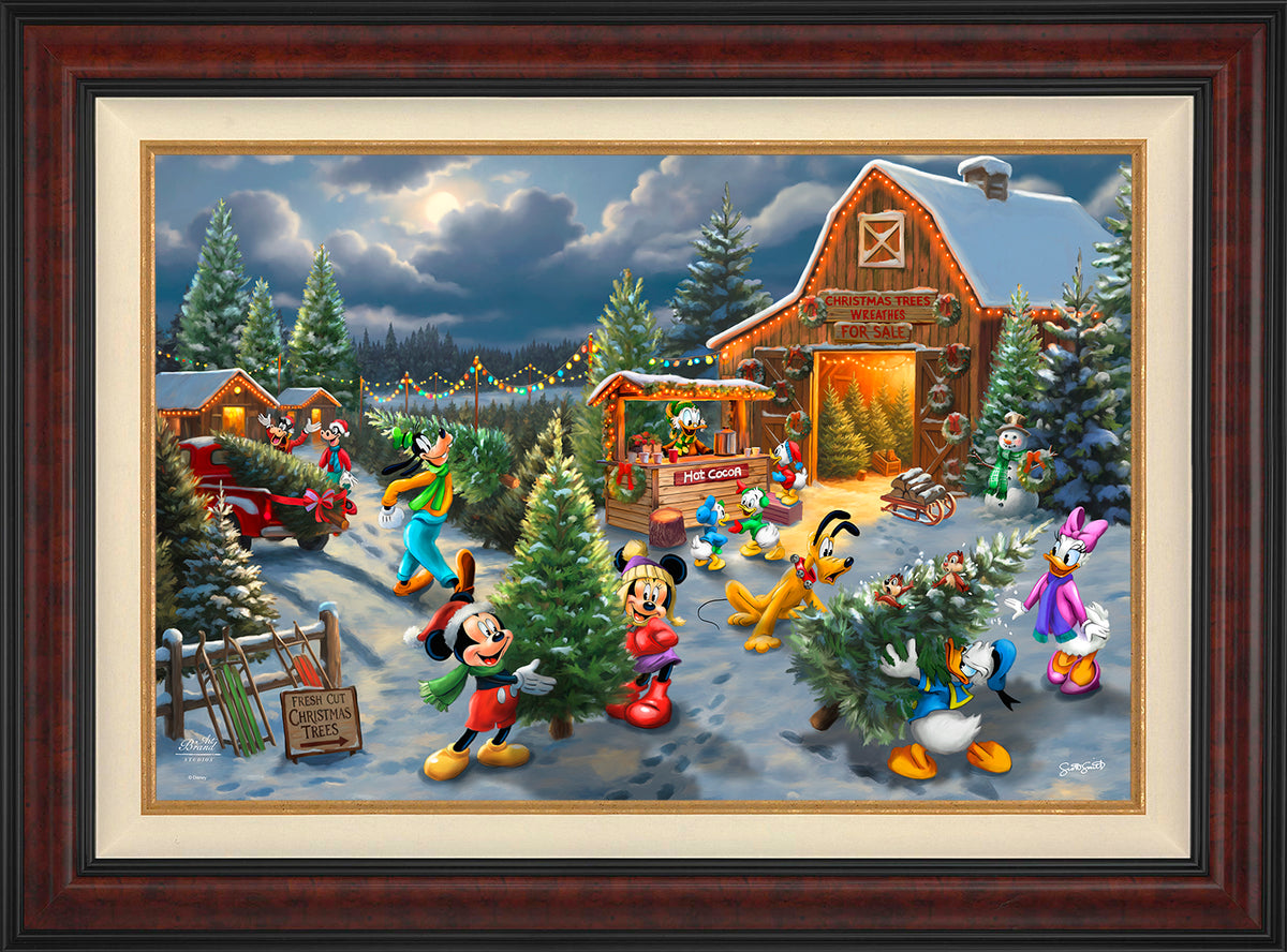 Disney's Mickey and Minnie's Christmas Tree Farm - Limited Edition Canvas