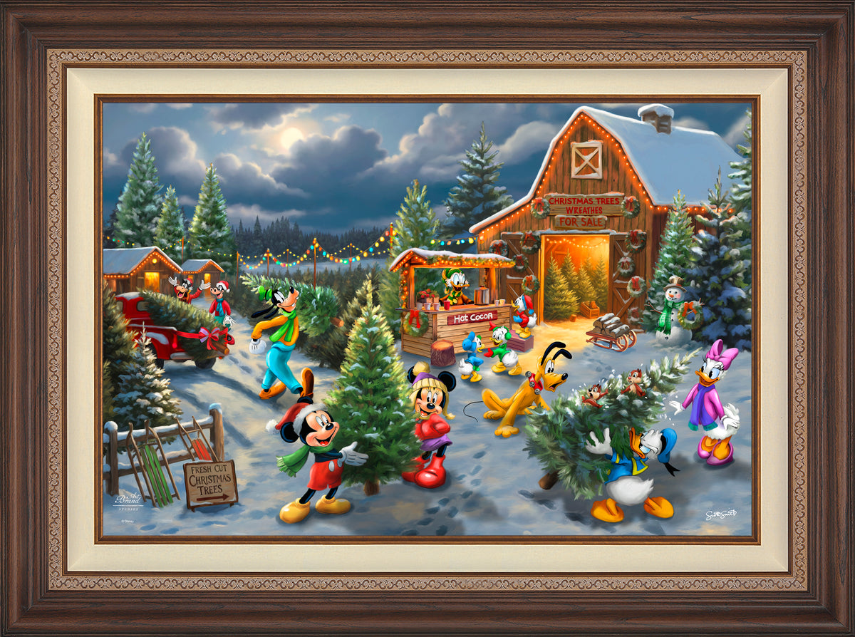 Disney's Mickey and Minnie's Christmas Tree Farm - Limited Edition Canvas