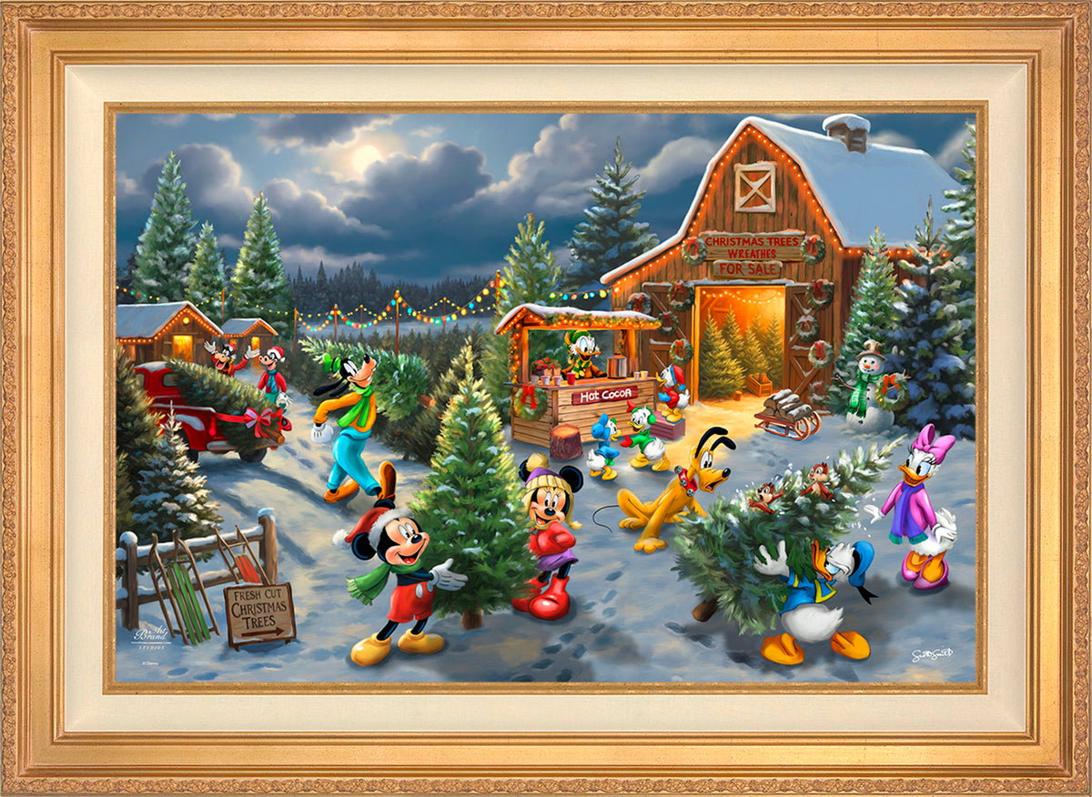 Disney's Mickey and Minnie's Christmas Tree Farm - Limited Edition Canvas