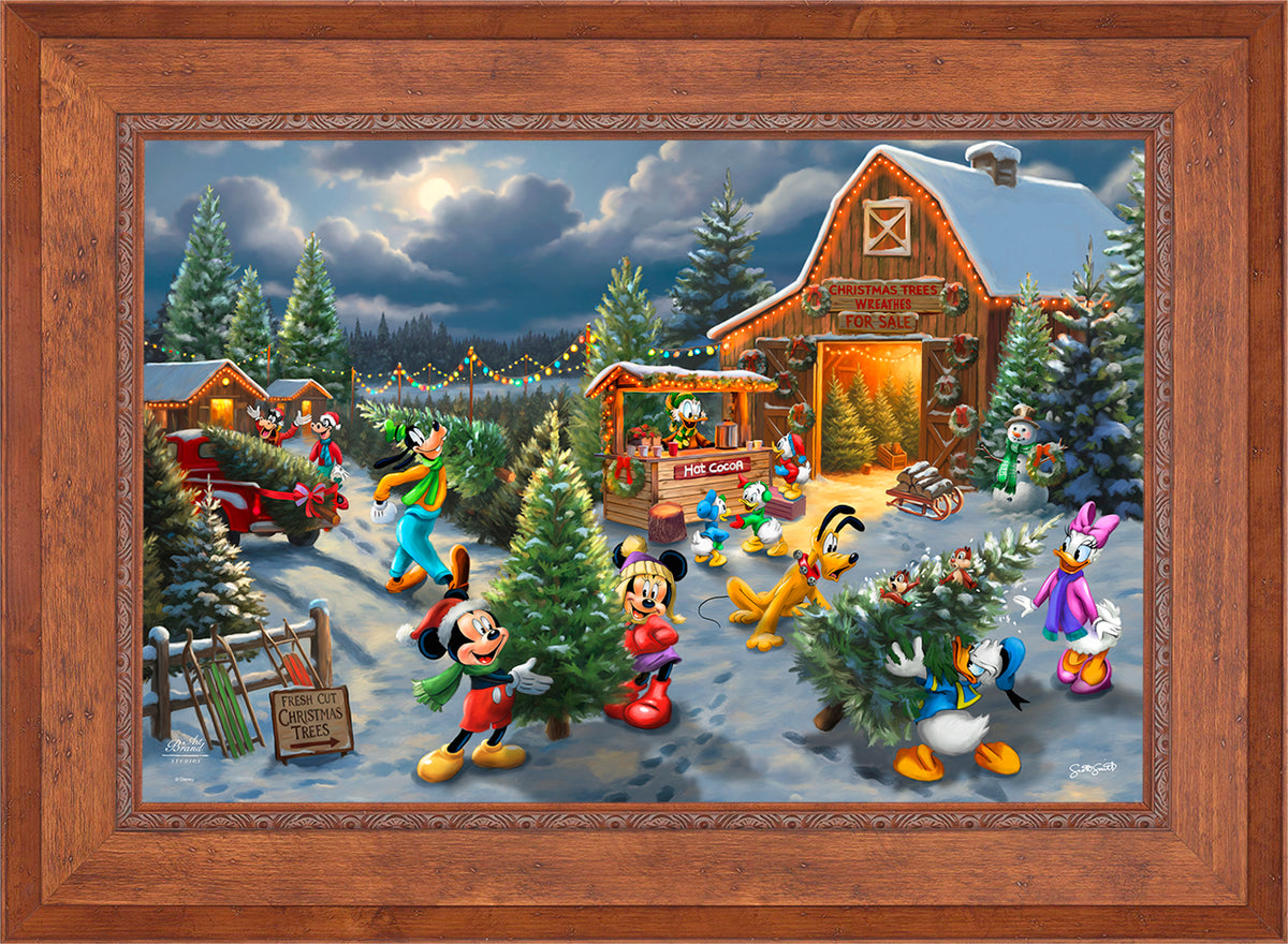 Disney's Mickey and Minnie's Christmas Tree Farm - Limited Edition Canvas