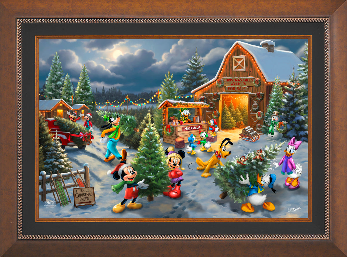 Disney's Mickey and Minnie's Christmas Tree Farm - Limited Edition Canvas