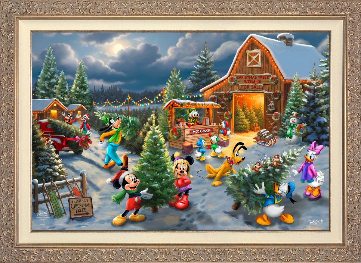 Disney's Mickey and Minnie's Christmas Tree Farm - Limited Edition Canvas