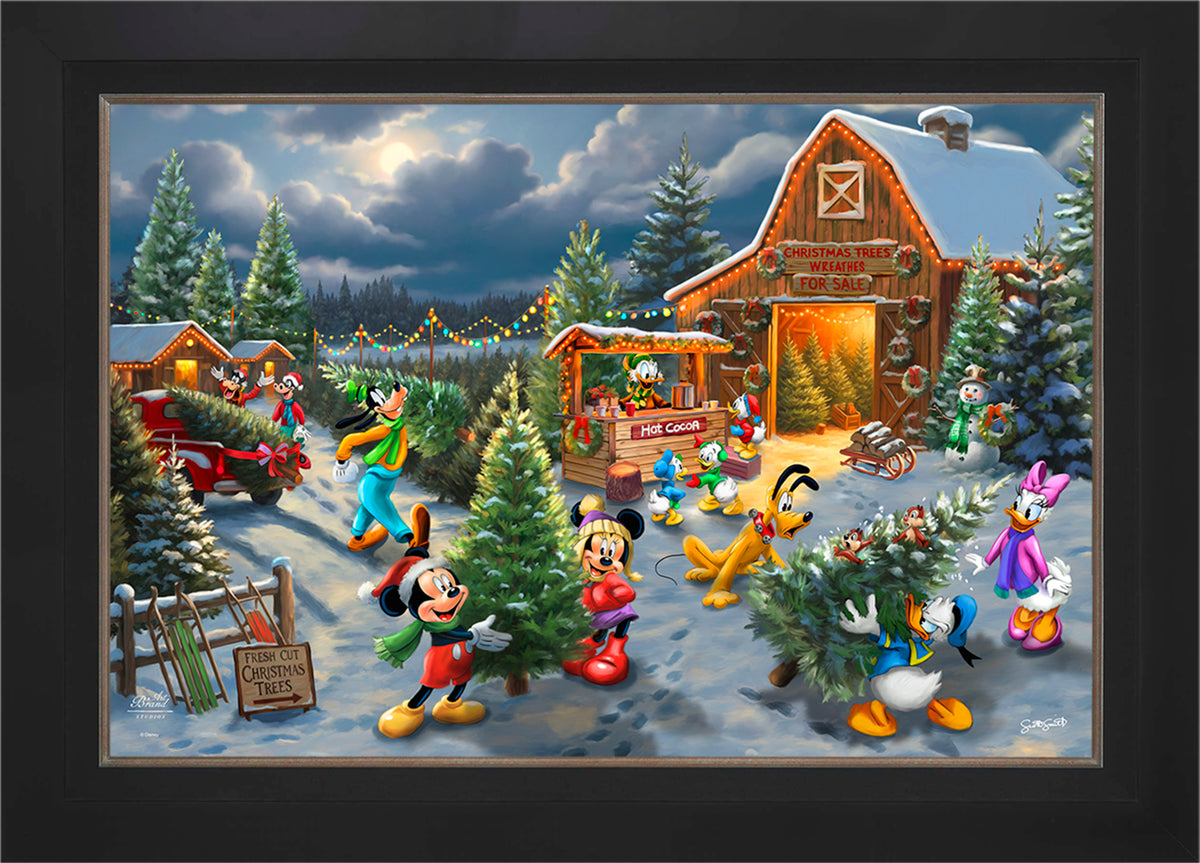 Disney's Mickey and Minnie's Christmas Tree Farm - Limited Edition Canvas
