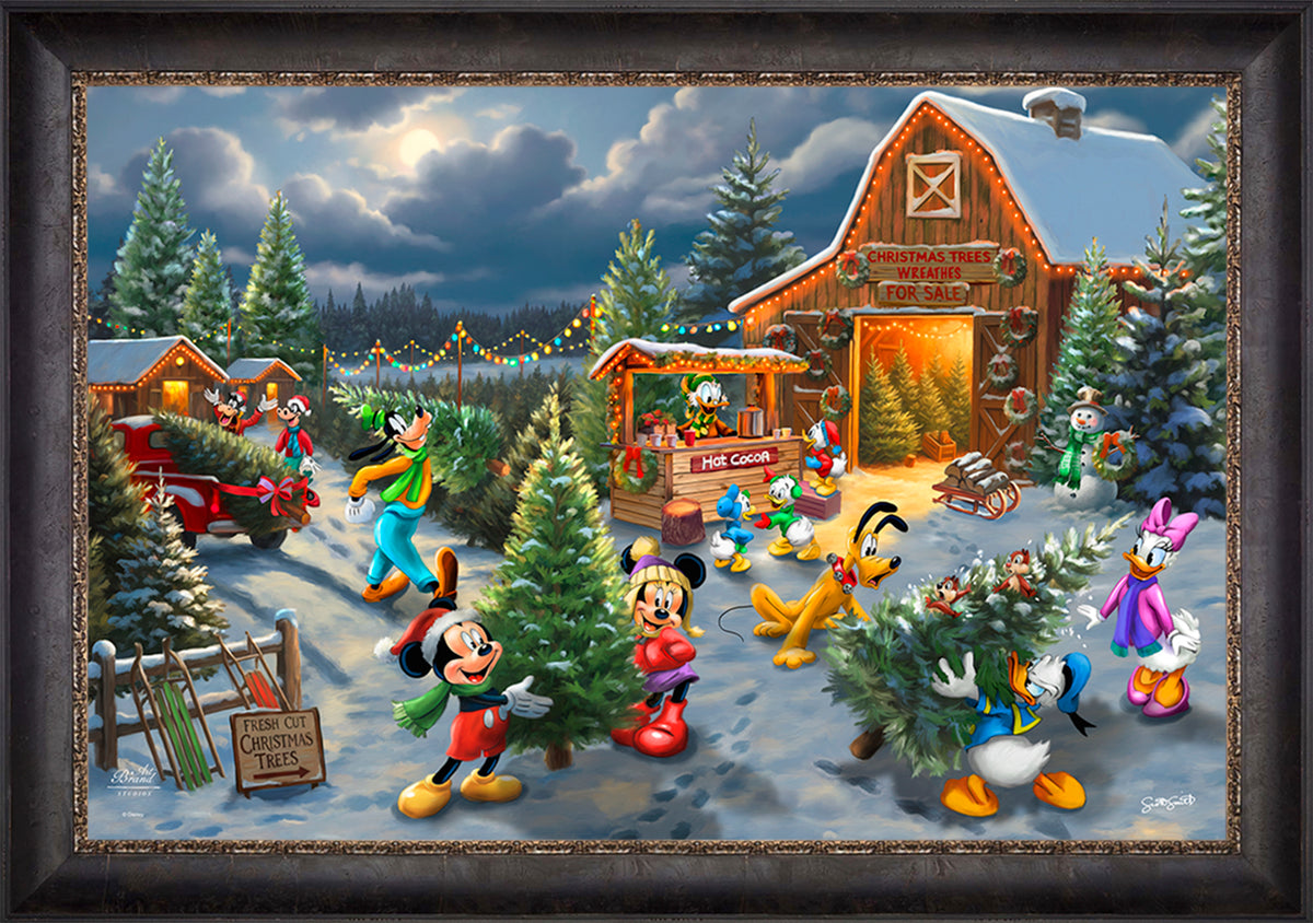 Disney's Mickey and Minnie's Christmas Tree Farm - Limited Edition Canvas