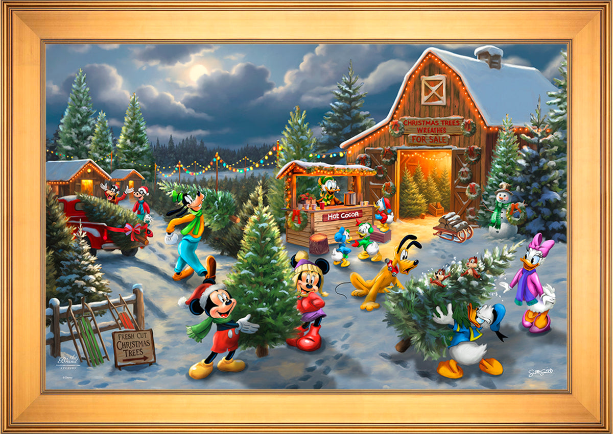 Disney's Mickey and Minnie's Christmas Tree Farm - Limited Edition Canvas