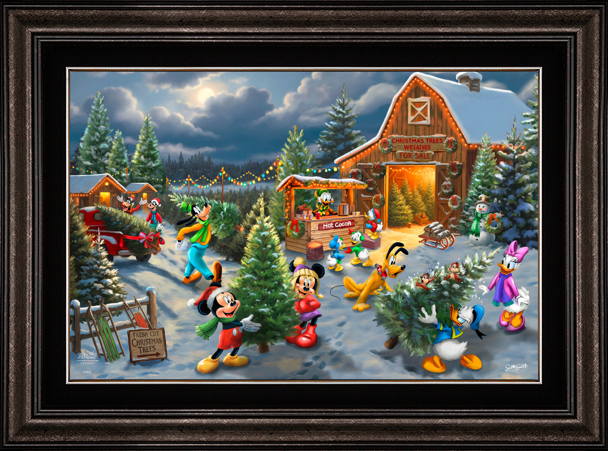 Disney's Mickey and Minnie's Christmas Tree Farm - Limited Edition Canvas