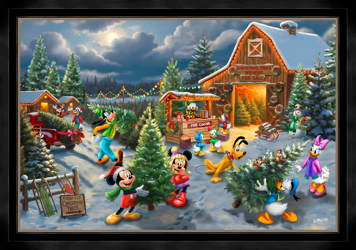 Disney's Mickey and Minnie's Christmas Tree Farm - Limited Edition Canvas