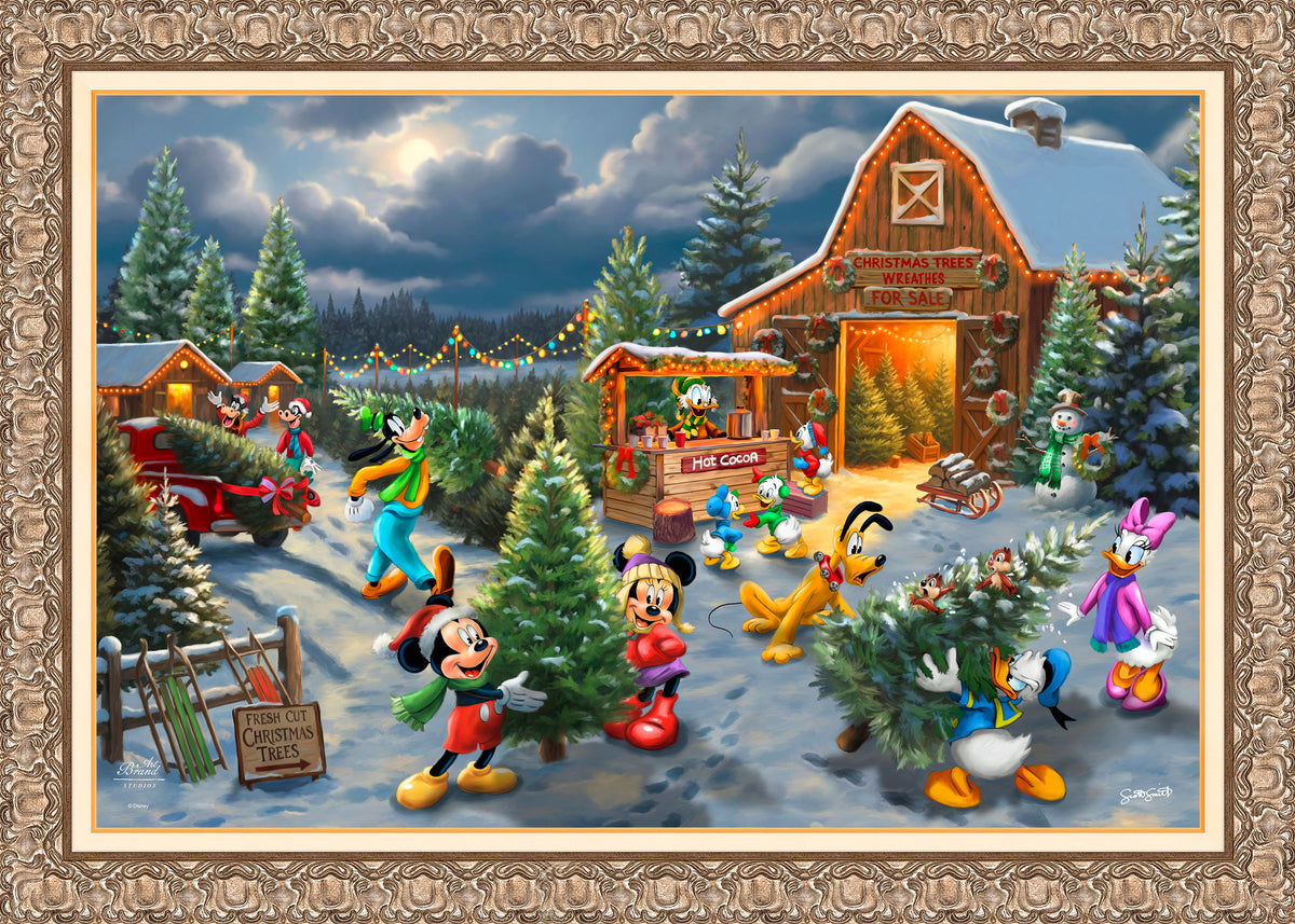 Disney's Mickey and Minnie's Christmas Tree Farm - Limited Edition Canvas