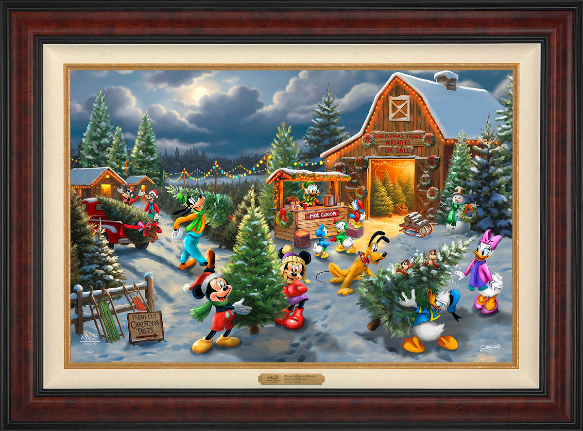 Disney's Mickey and Minnie's Christmas Tree Farm - Limited Edition Canvas