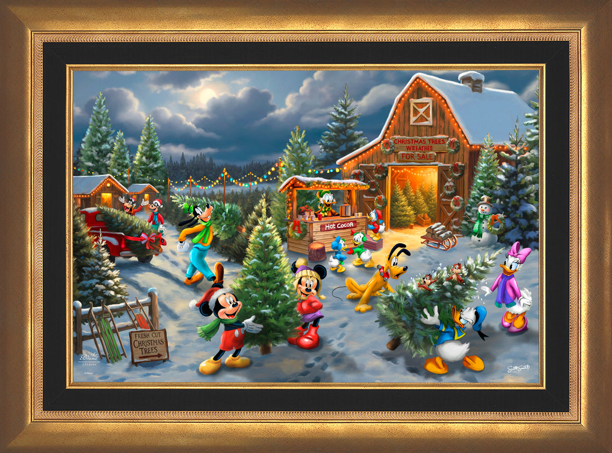 Disney's Mickey and Minnie's Christmas Tree Farm - Limited Edition Canvas