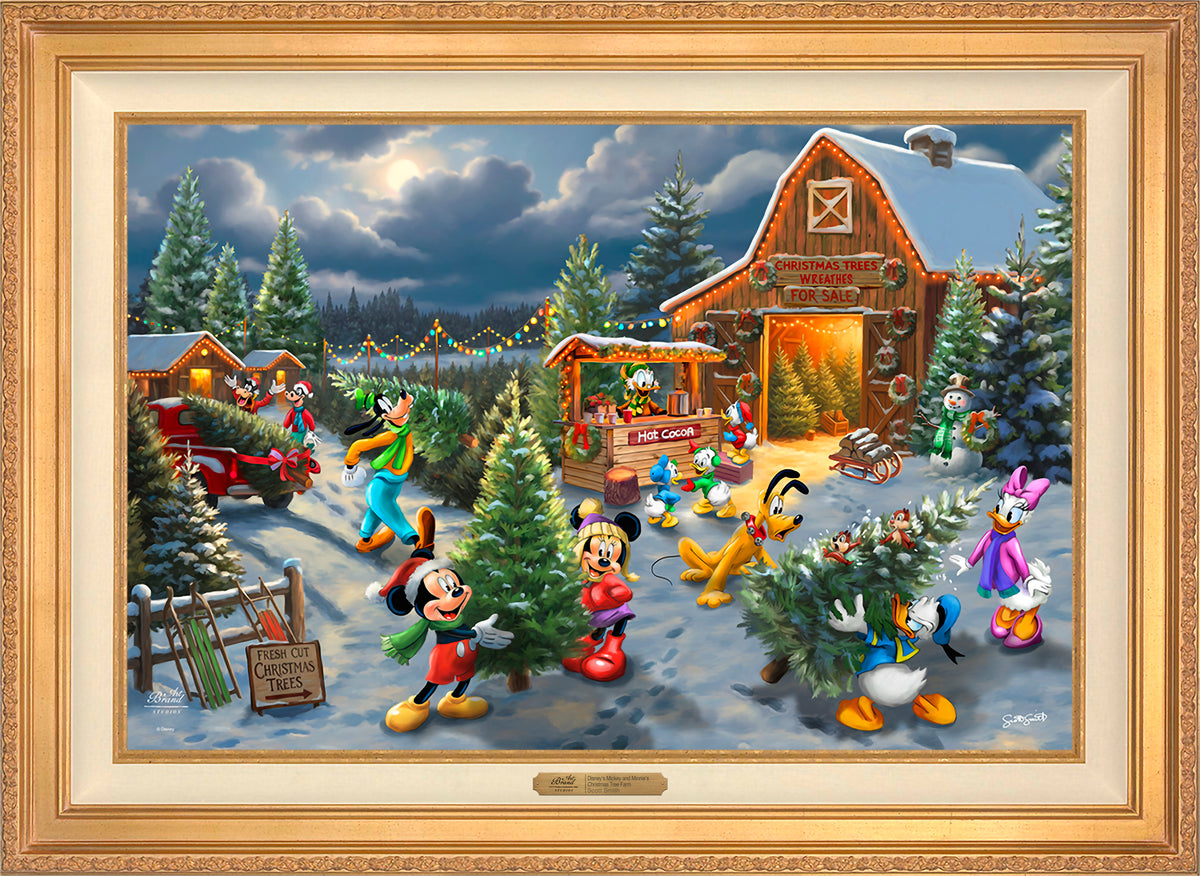 Disney's Mickey and Minnie's Christmas Tree Farm - Limited Edition Canvas