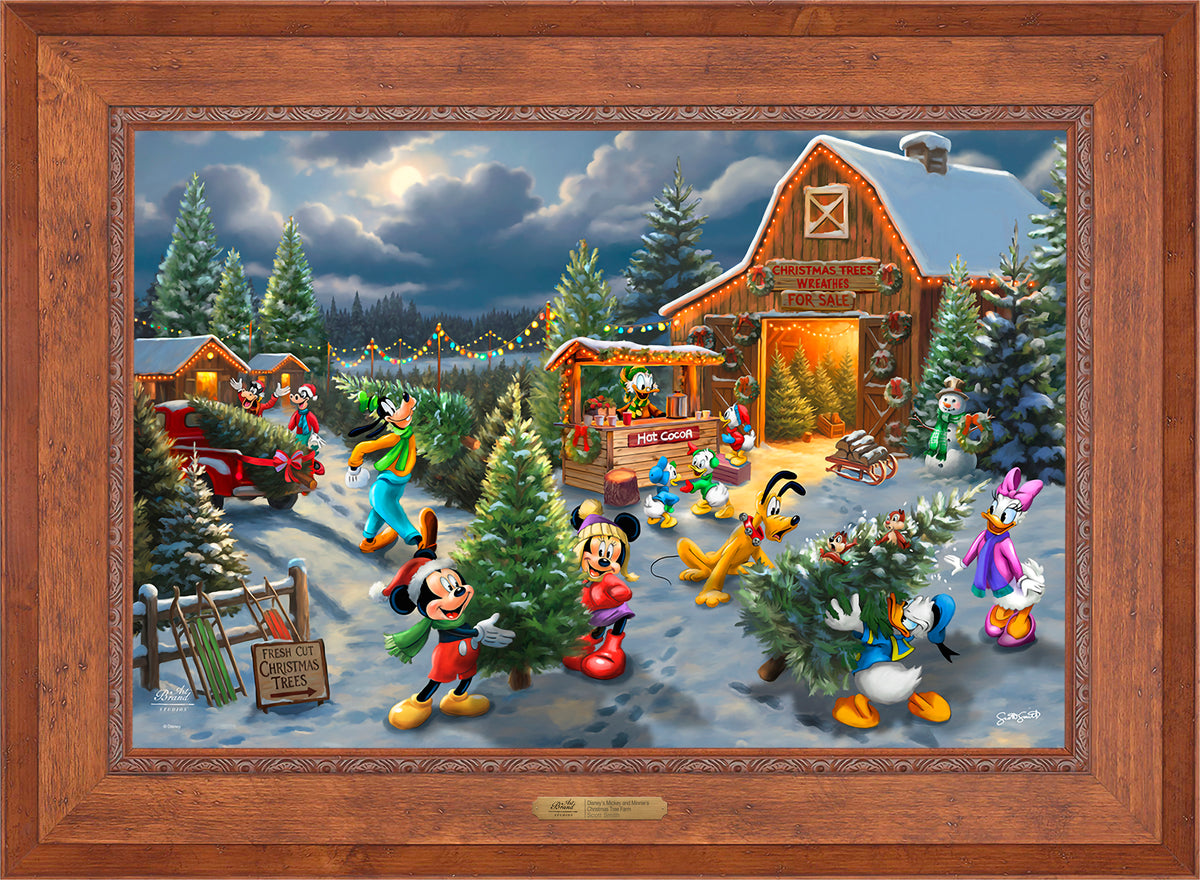 Disney's Mickey and Minnie's Christmas Tree Farm - Limited Edition Canvas