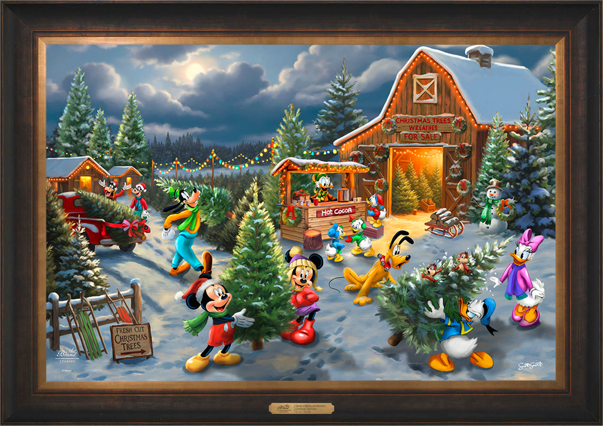 Disney's Mickey and Minnie's Christmas Tree Farm - Limited Edition Canvas