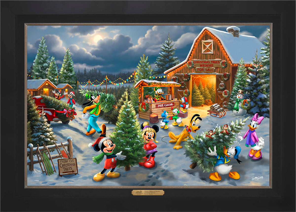 Disney's Mickey and Minnie's Christmas Tree Farm - Limited Edition Canvas