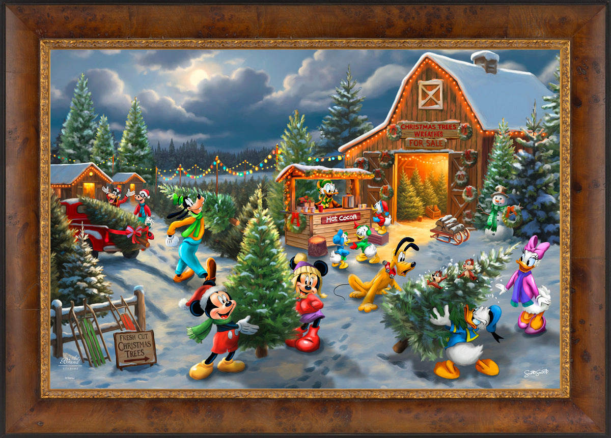 Disney's Mickey and Minnie's Christmas Tree Farm - Limited Edition Canvas
