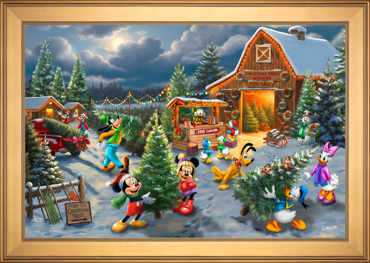 Disney's Mickey and Minnie's Christmas Tree Farm - Limited Edition Canvas
