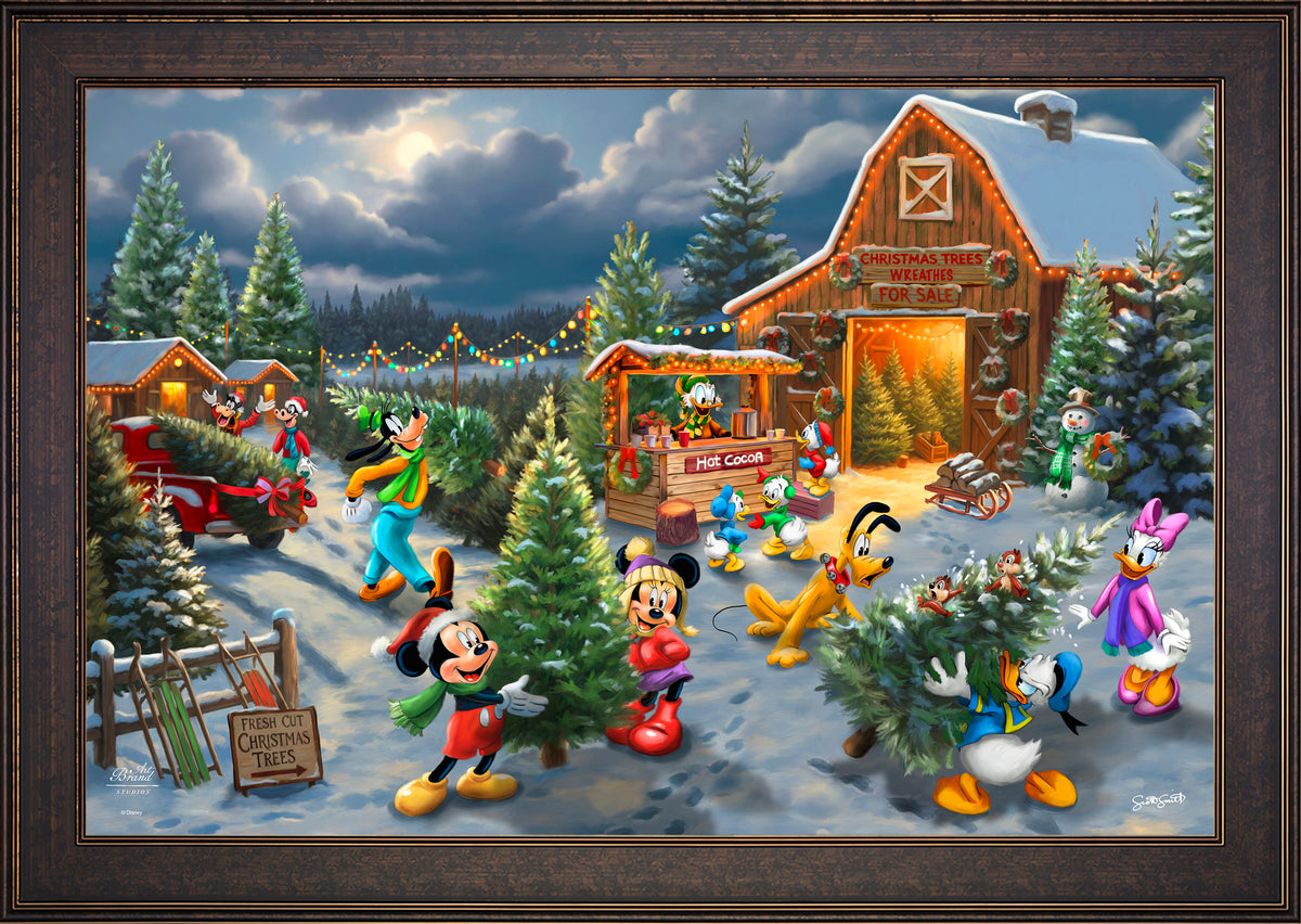 Disney's Mickey and Minnie's Christmas Tree Farm - Limited Edition Canvas